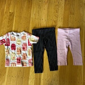 Tea Collection Ice Cream T-Shirt and Leggings in Size 18-24m